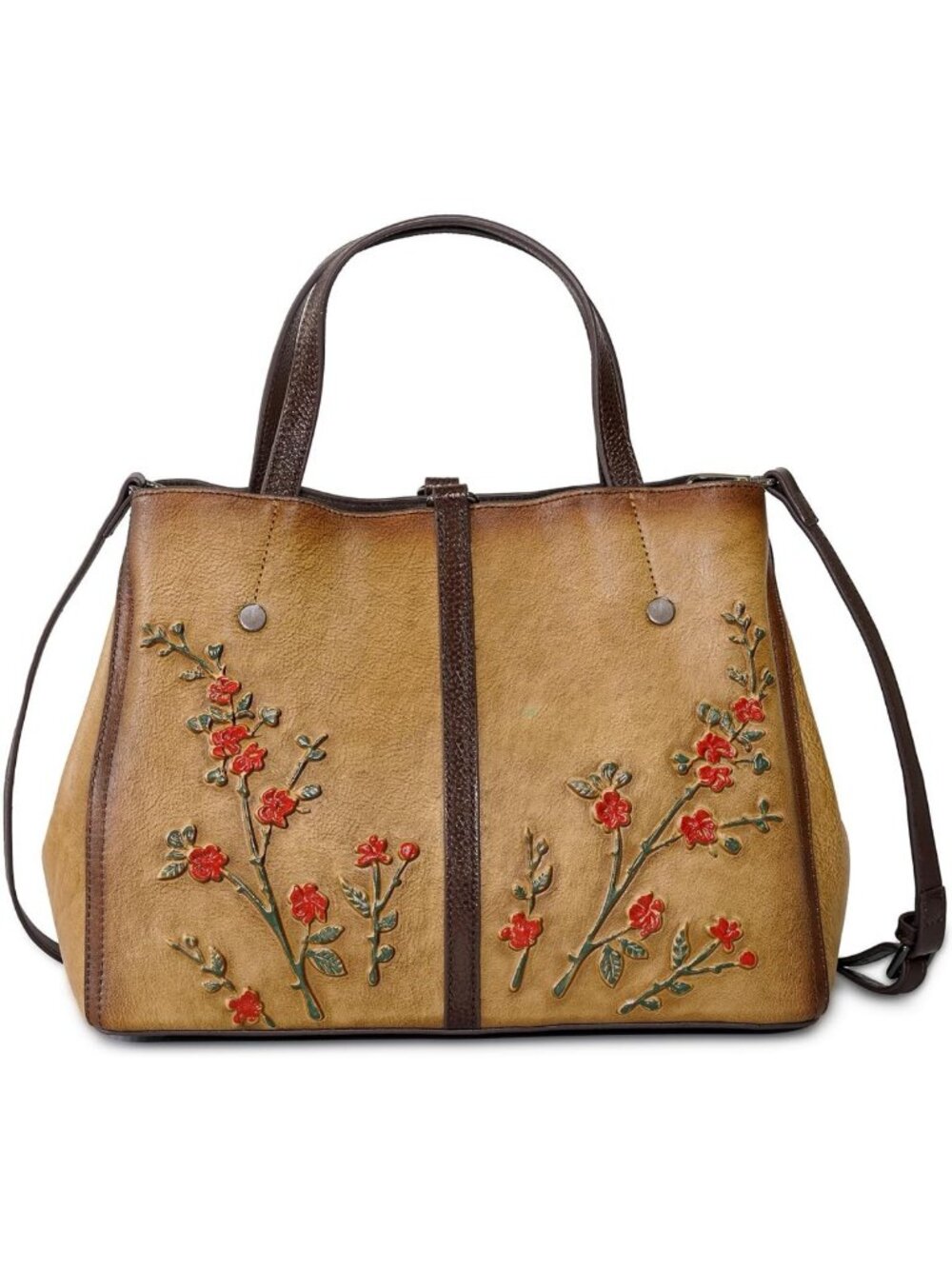 Handmade Vintage Leather Satchel for Women | Top Handle & Crossbody Hobo Bag